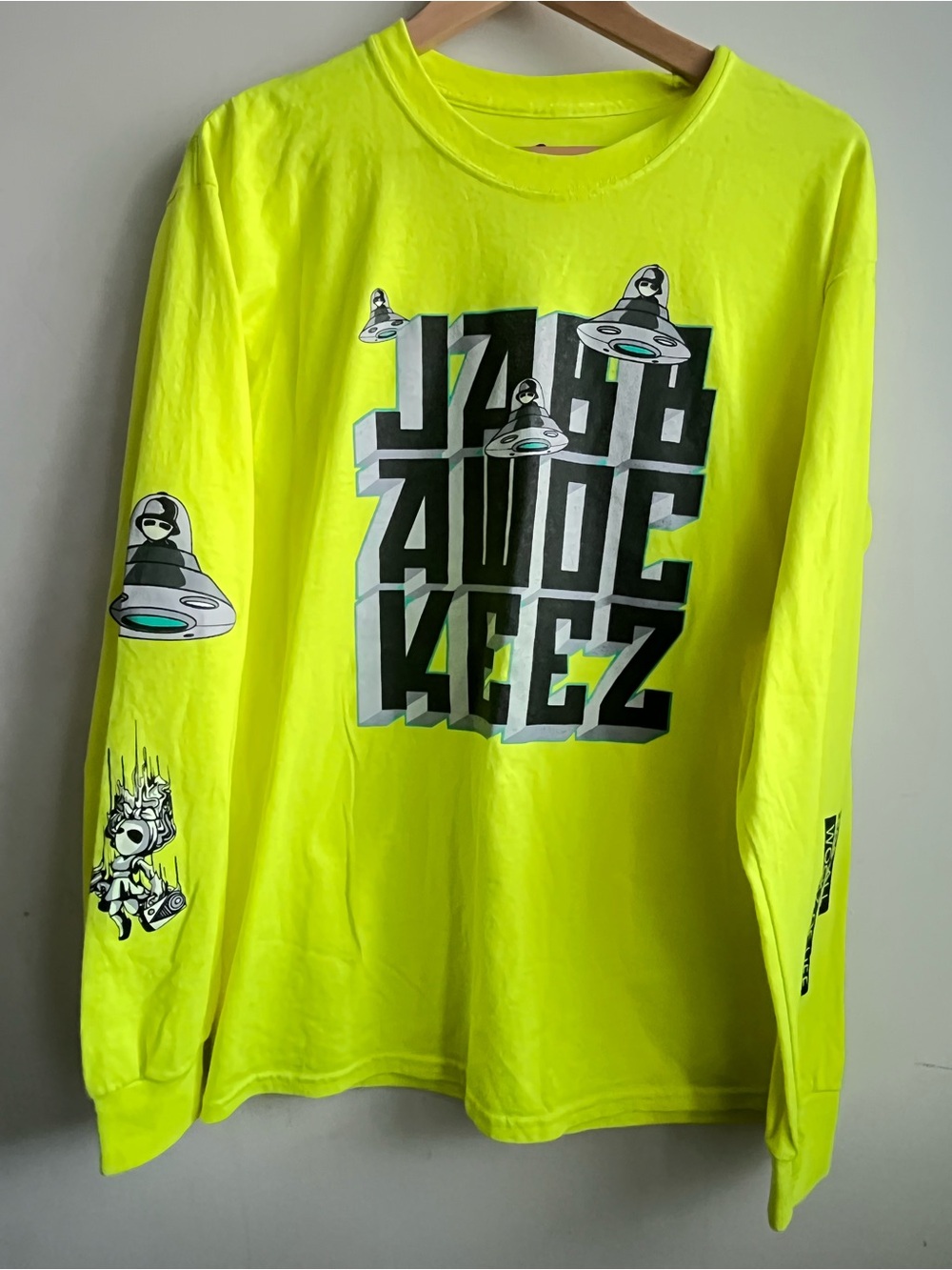 Neon Yellow Long-Sleeve Graphic Tee